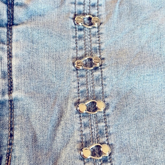 WJ2. NWT Skinnygirl Jeans Maty High Rise Sailor Flare Riviera Maya Wash 16W - Picture 4 of 5